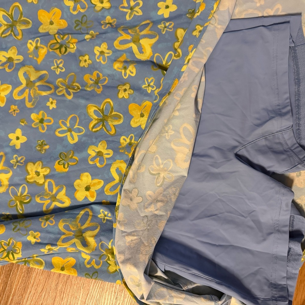 Outdoor Voices Blue and Yellow Floral Mini Dress - Picture 7 of 7